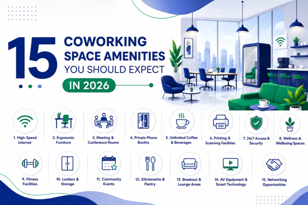 15 Coworking Space Amenities You Should Expect in 2026