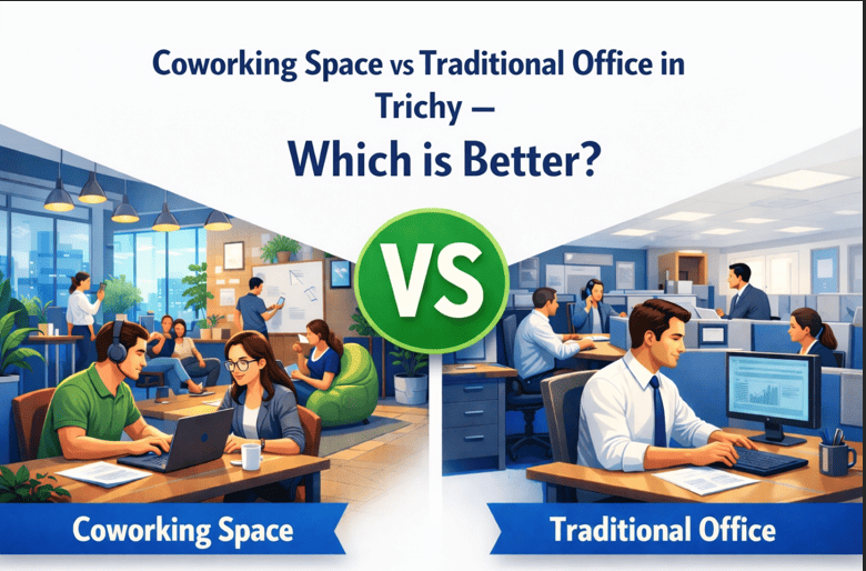 Coworking Space vs Traditional Office in Trichy – Which is Better?